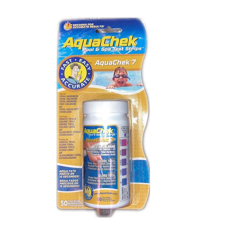 Aquachek 7 - Total Chl, Free Chl, Total Br, TH, PH, TA, CyA - 50 Strips 1 Aquachek 7 - Total Chl, Free Chl, Total Br, TH, PH, TA, CyA - 50 Strips