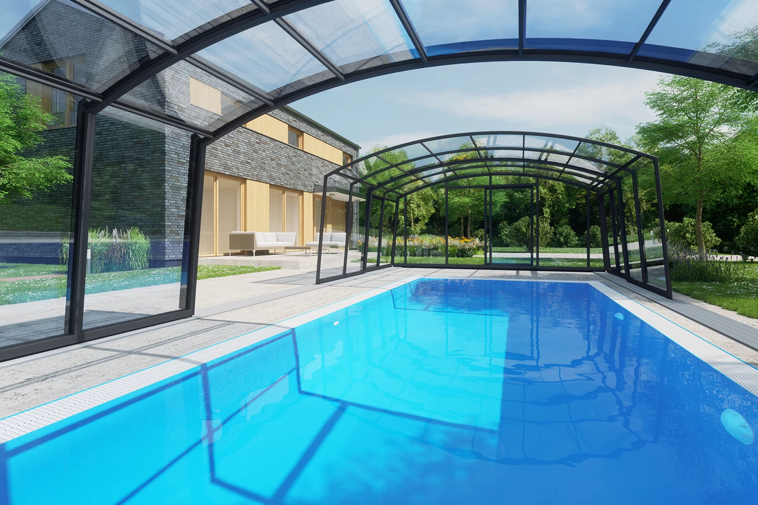 Casablanca Swimming Pool Enclosure 3 Casablanca Swimming Pool Enclosure - Image 3