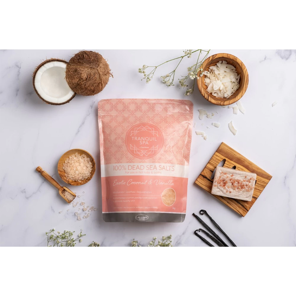 Tranquil Spa Sea Salts - Vanilla & Coconut 1kg 4 Tranquil Spa Sea Salts - Vanilla & Coconut 1kg - Image 4