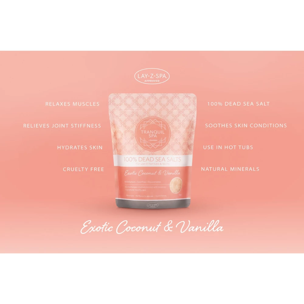 Tranquil Spa Sea Salts - Vanilla & Coconut 1kg 5 Tranquil Spa Sea Salts - Vanilla & Coconut 1kg - Image 5