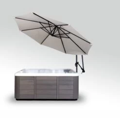 CoverValet - Spa Side Undermount Weathershield Umbrella - Espresso