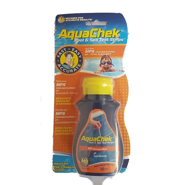 Aquachek MPS - Monopersulphate, PH, Total Alkalinity - 50 Strips 1 Aquachek MPS - Monopersulphate, PH, Total Alkalinity - 50 Strips