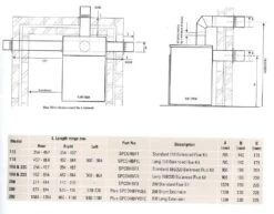 Horizontal Concentric Flue Kit For Certikin Oil Heater MK2