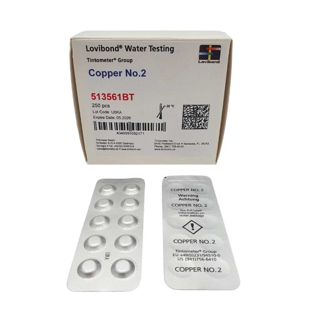 Lovibond - 250 Copper No2 Tablets - Photometer 1 Lovibond - 250 Copper No2 Tablets - Photometer