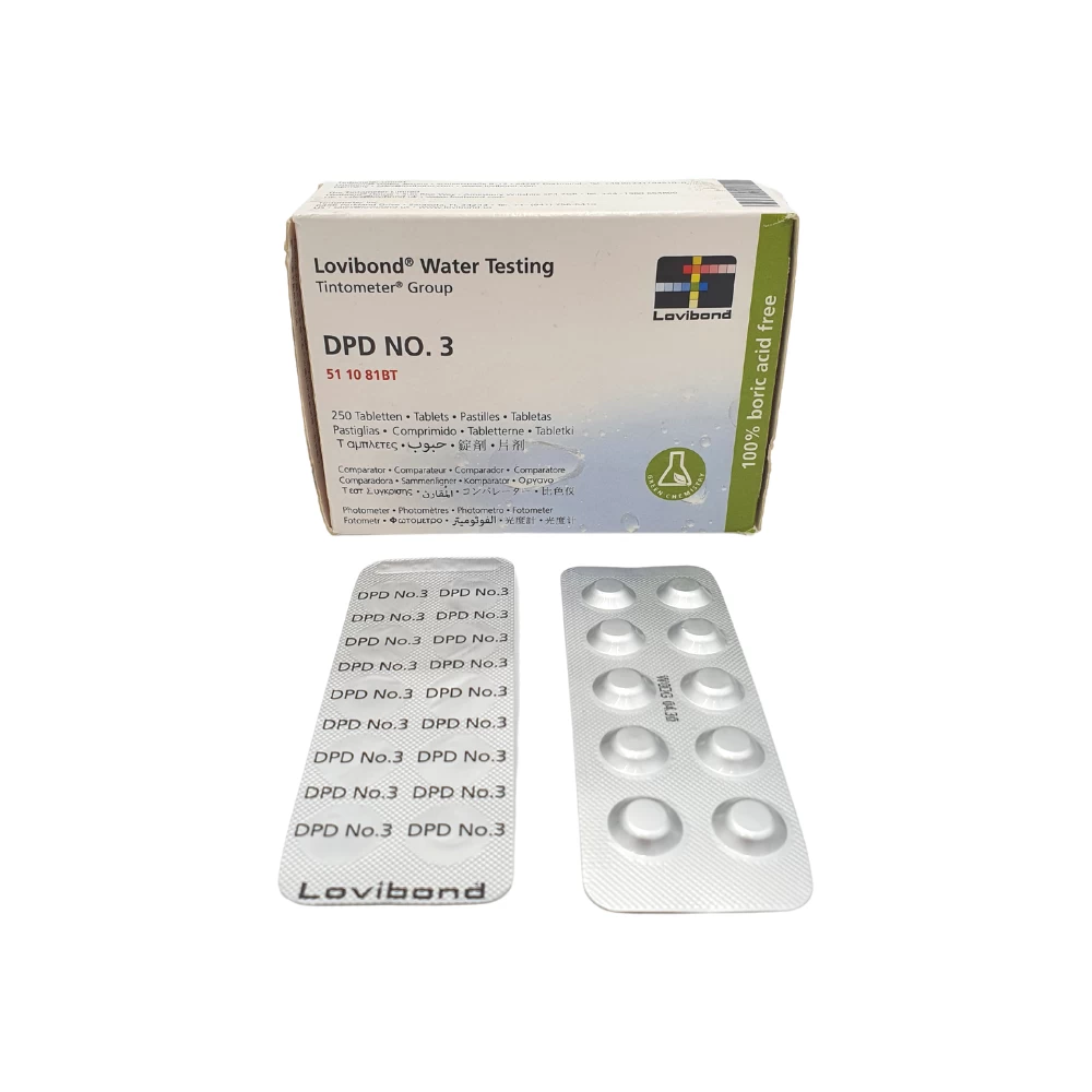 Lovibond Comparator Kits & Photometer 51 10 81BT - 250 DPD No 3 Tablets For Total Chlorine 1 Lovibond Comparator Kits & Photometer 51 10 81BT - 250 DPD No 3 Tablets For Total Chlorine